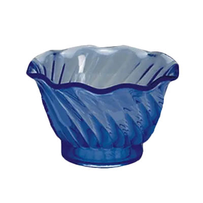Thunder Group PLDS005B Dessert Dish, 5 Oz., Swirl Tulip Shaped, Stackable - Dozen