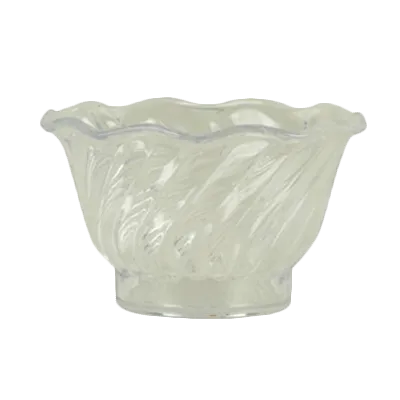 Thunder Group PLDS005C Dessert Dish, 5 Oz., Swirl Tulip Shaped, Stackable - Dozen