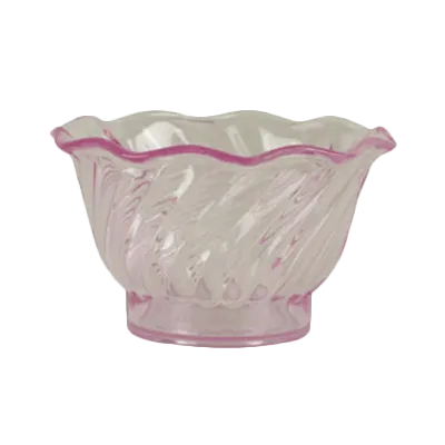 Thunder Group PLDS005P Dessert Dish, 5 Oz., Swirl Tulip Shaped, Stackable - Dozen