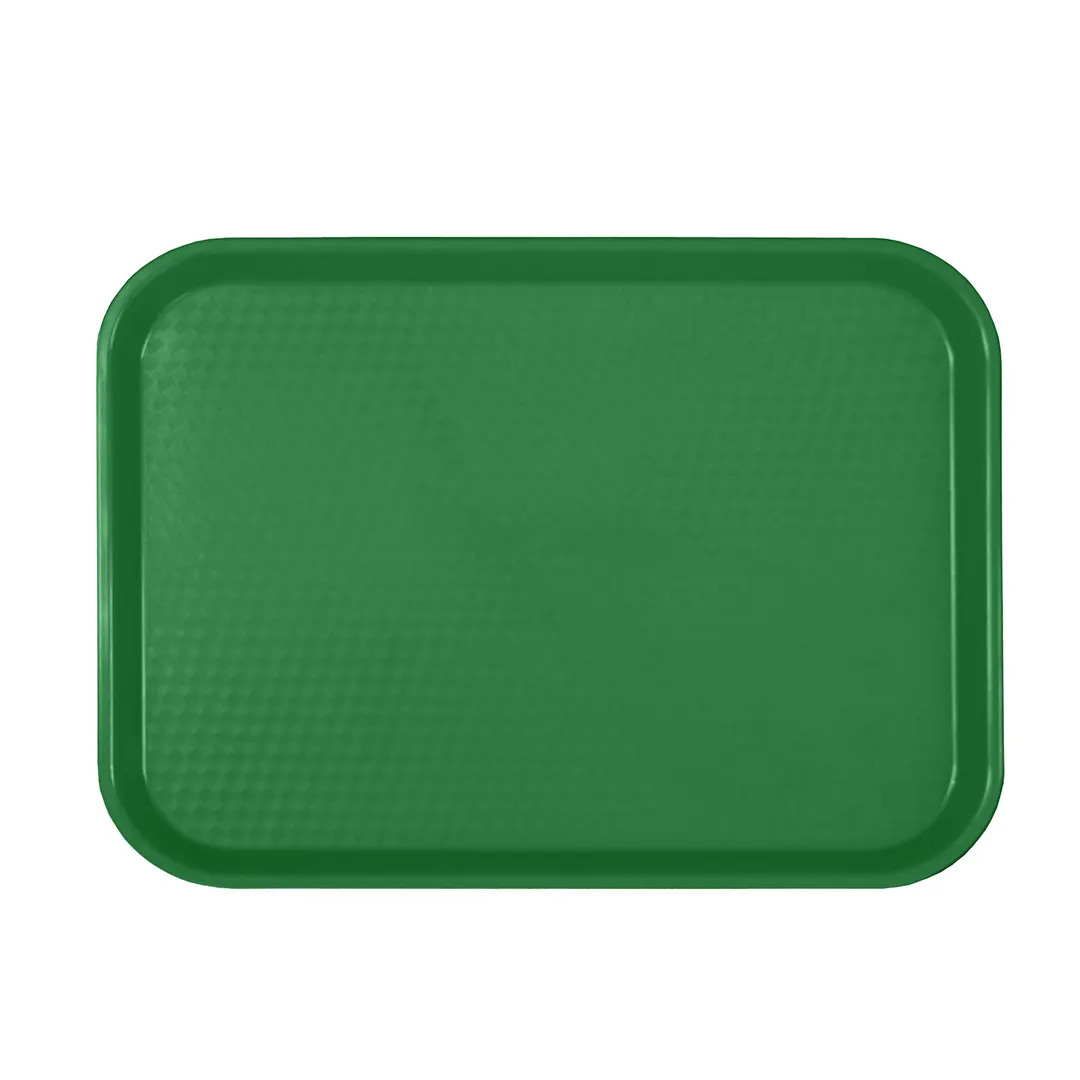 Thunder Group PLFFT1418GR Fast Food Tray, 14" X 17-3/4", Rectangular, Polypropylene, Green