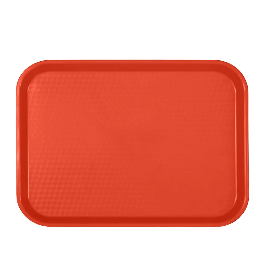 Thunder Group PLFFT1418RD Fast Food Tray, 14" X 17-3/4", Rectangular, Polypropylene, Red