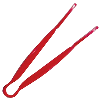 Thunder Group PLFTG006RD Serving Tongs, 6", Flat Grip, Dishwasher Safe, Red