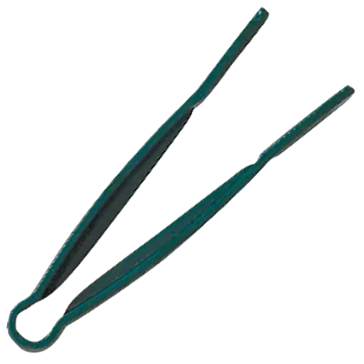 Thunder Group PLFTG009GR Serving Tongs, 9", Flat Grip, Dishwasher Safe, Green