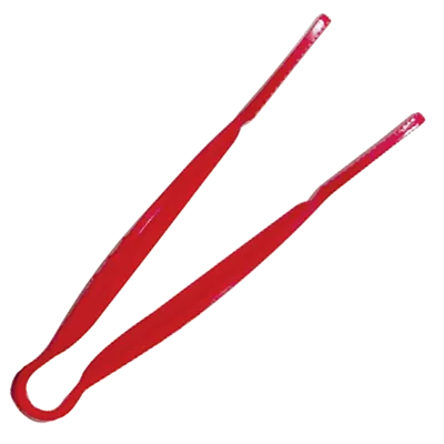 Thunder Group PLFTG009RD Serving Tongs, 9", Flat Grip, Dishwasher Safe