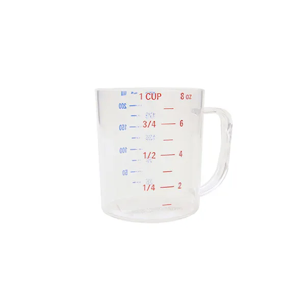 Thunder Group PLMD008CL Measuring Cup, 1 Cup (0.25 Liter), 3-5/8"L X 2-3/4"W X 3-1/8"H, With Handle