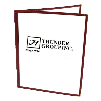 Thunder Group PLMENU-2MA Menu Cover, 8-1/2" X 11", Double-Fold, Flexible, maroon