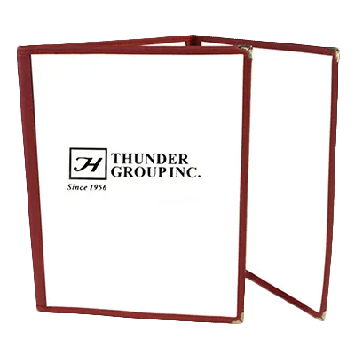 Thunder Group PLMENU-3MA Menu Cover, 8-1/2" X 11", Triple-Fold, Flexible, maroon