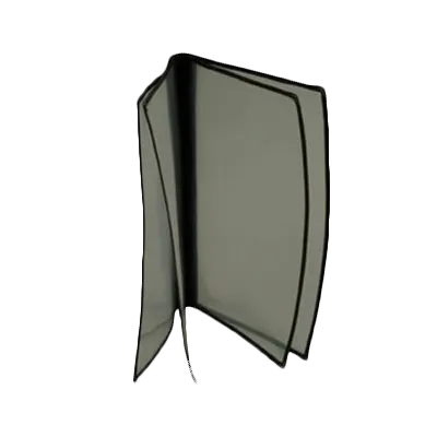 Thunder Group PLMENU-4 Menu Cover, 8-1/2" X 14", 4-Page Book Fold, Legal Size, black