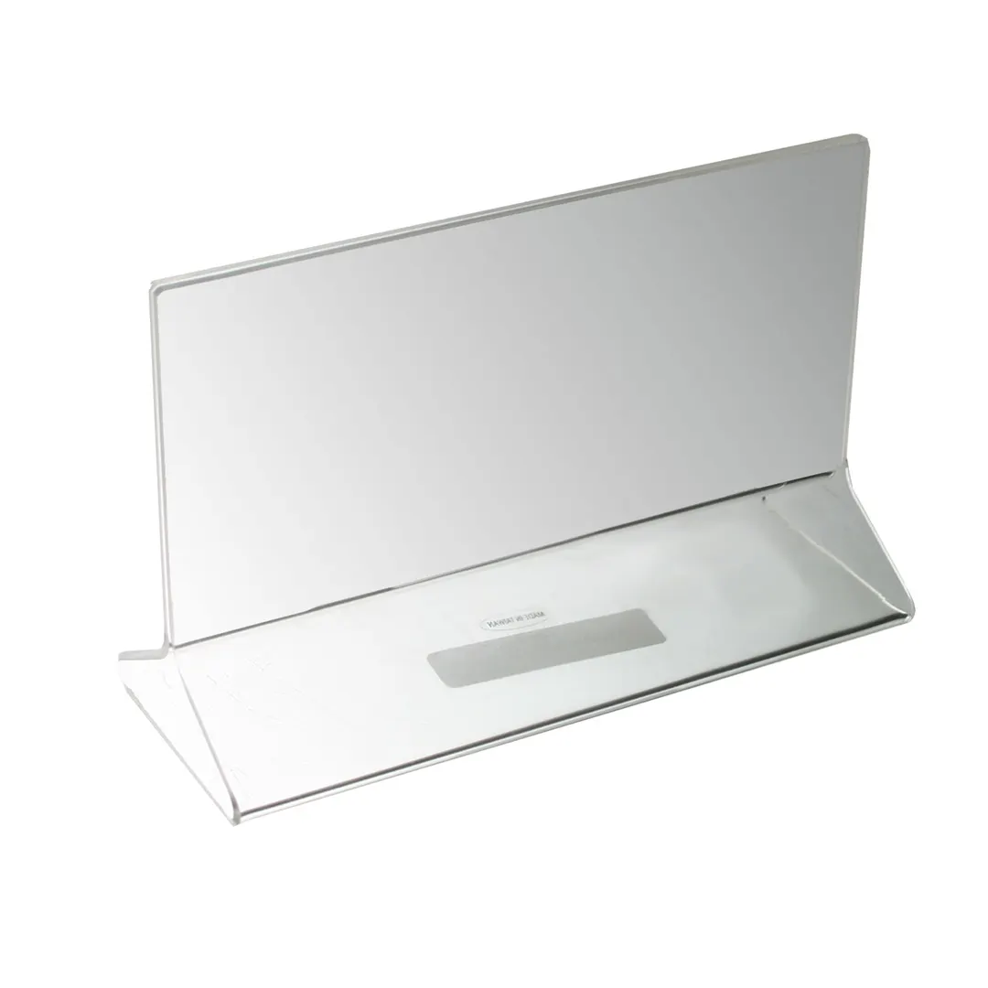 Thunder Group PLMH001 Table Card Holder, 5-1/2" X 3-1/2", Standard Style, Flat Plane Insert Panel, clear