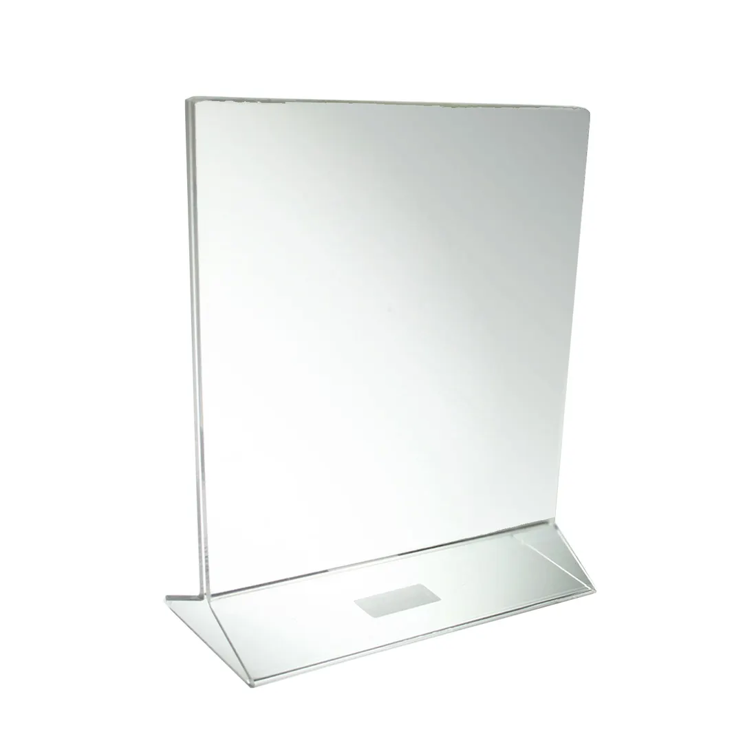 Thunder Group PLMH004 Table Card Holder, 8-1/2" X 11", Standard Style, Flat Plane Insert Panel, clear