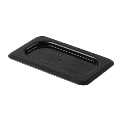 Thunder Group PLPA7190CBK Food Pan Cover, 1/9 Size, Solid, Shatter And Scratch Resistant, Black