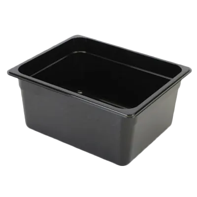 Thunder Group PLPA8126BK Food Pan, 1/2 Size, 6" Deep, Shatter And Scratch Resistant, Black