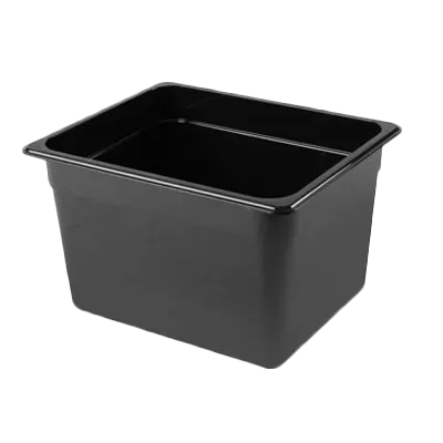 Thunder Group PLPA8128BK Food Pan, 1/2 Size, 8" Deep, Shatter And Scratch Resistant, Black