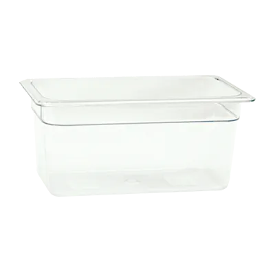 Thunder Group PLPA8136 Food Pan, 1/3 Size, 6" Deep, Shatter And Scratch Resistant, Clear