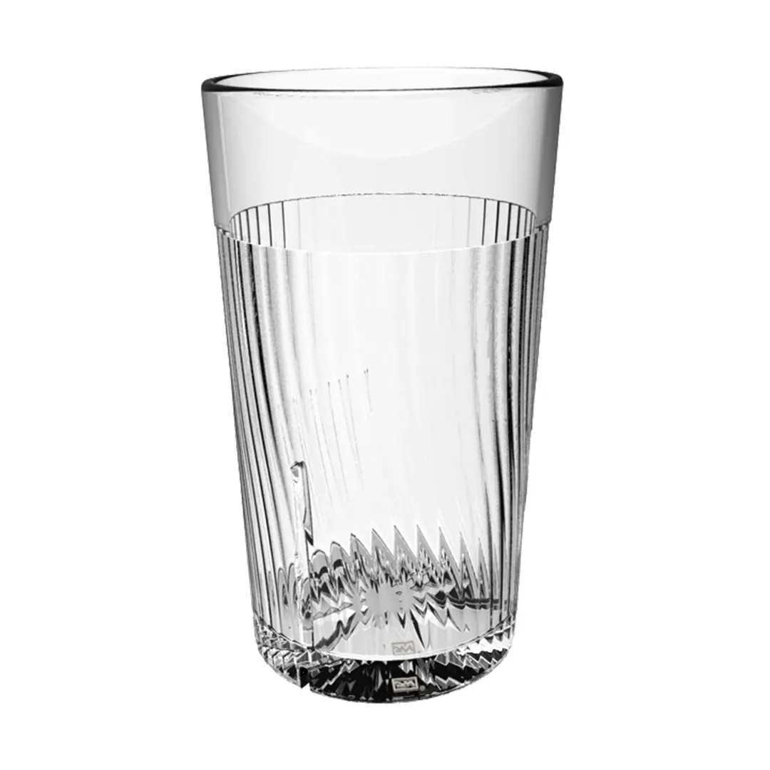 Thunder Group PLPCTB324CL Tumbler, 24 Oz. (26 Oz. Rim Full), Swirl Design, Starburst® Pattern Base - Dozen