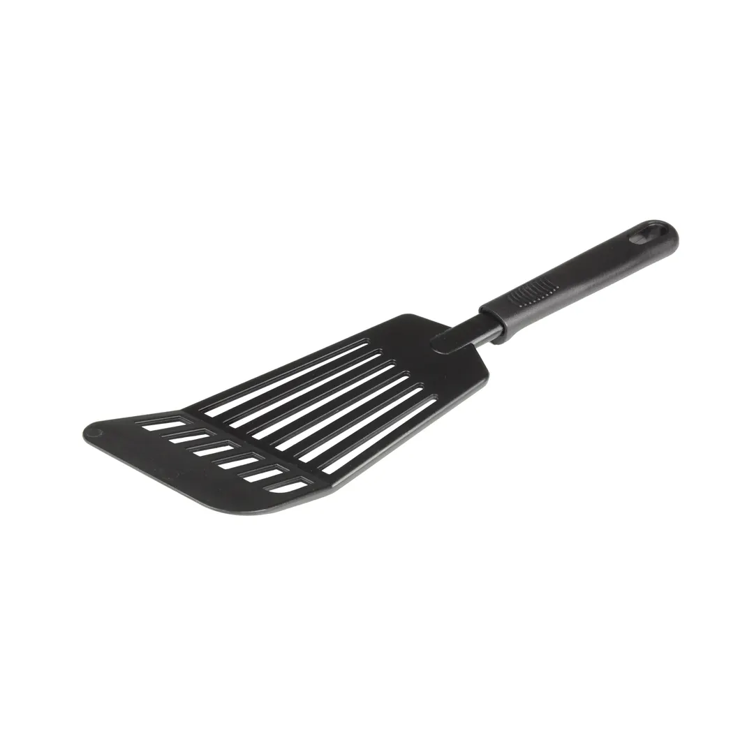 Thunder Group PLPP002BK Spatula/Turner, 7" X 3-1/4" Blade, 12" Oa Length, Slotted