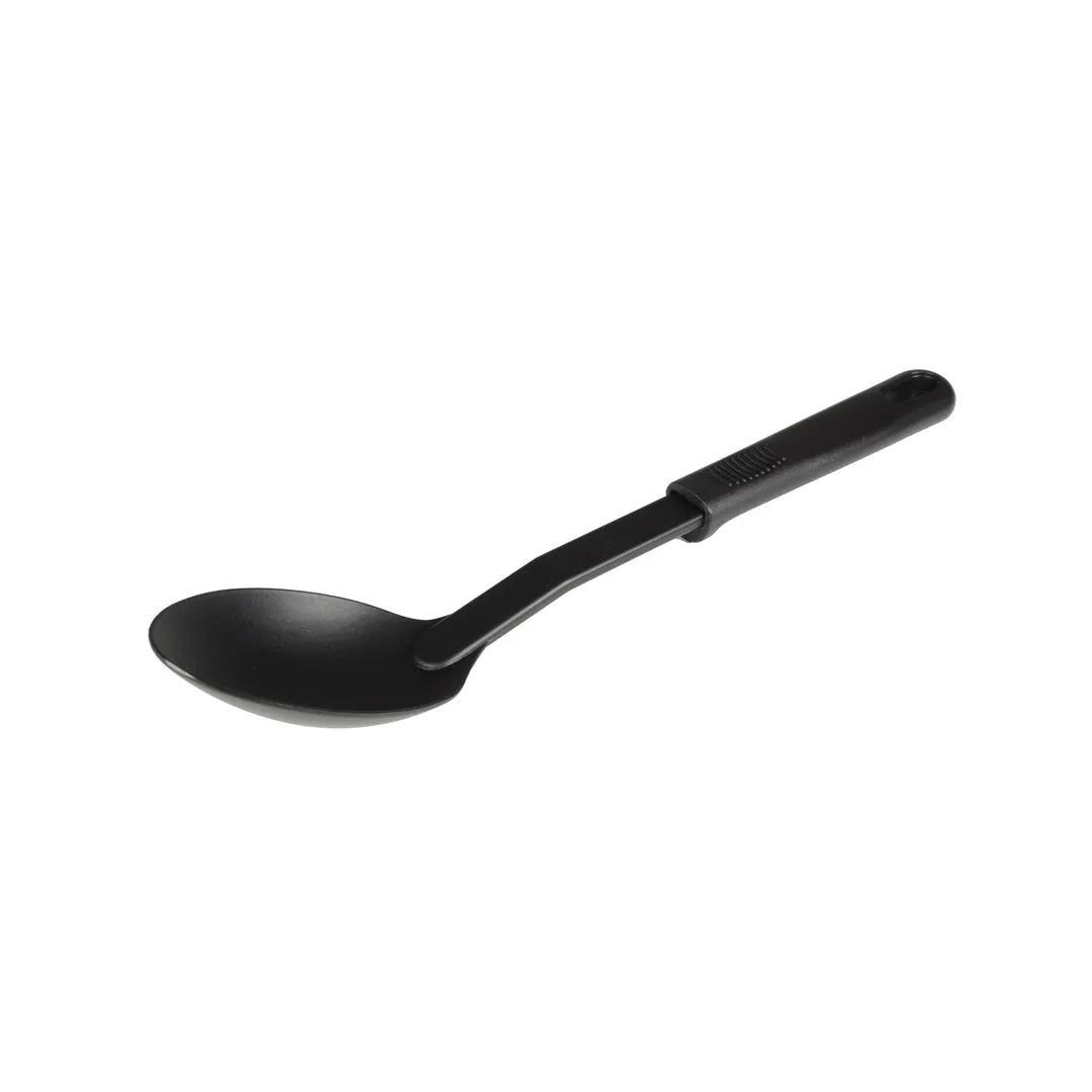 Thunder Group PLPP004BK Spoon, 11-1/2"L, Solid, Heat-Resistant Up To 410°F, Black