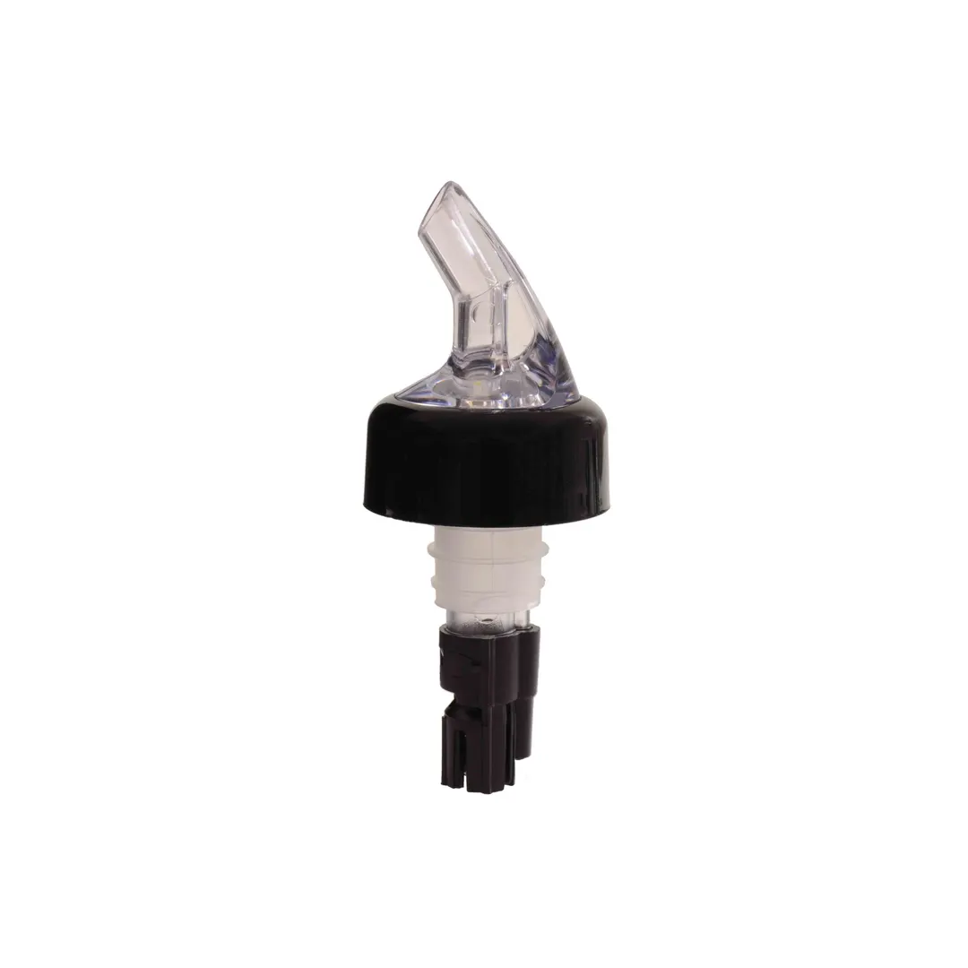 Thunder Group PLPR063C Liquor Pourer, 5/8 Oz., With Black Collar, Fits Standard 750Ml Bottle, 12 Each - Pack