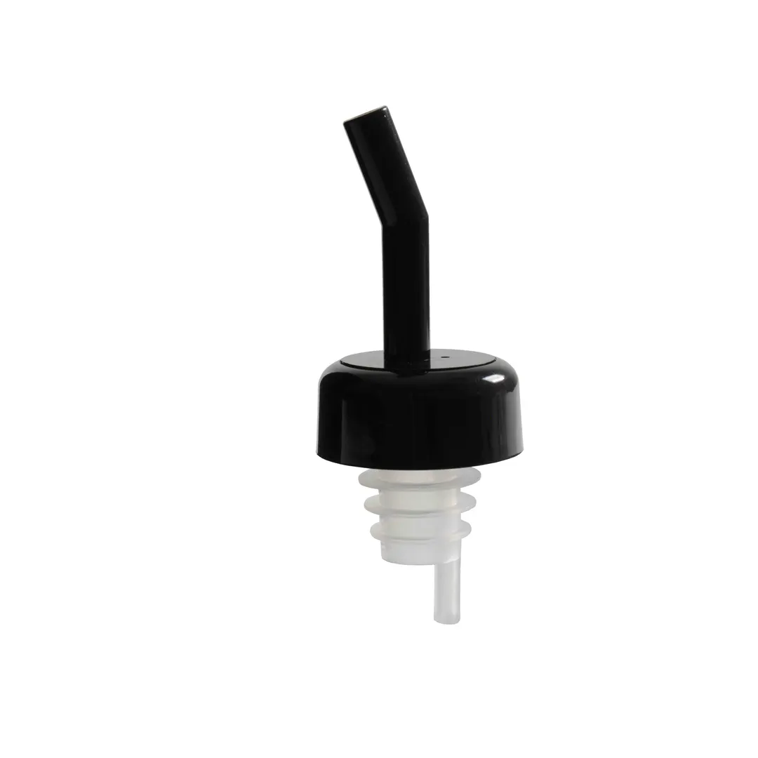 Thunder Group PLPR700BK Liquor Pourer, Free Flow, With Black Collar, Fits Standard 750Ml Liquor Bottle, 12 Each - Pack