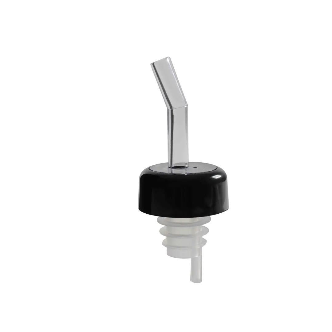 Thunder Group PLPR700CL Liquor Pourer, Free Flow, With Black Collar, Fits Standard 750Ml Liquor Bottle, 12 Each - Pack