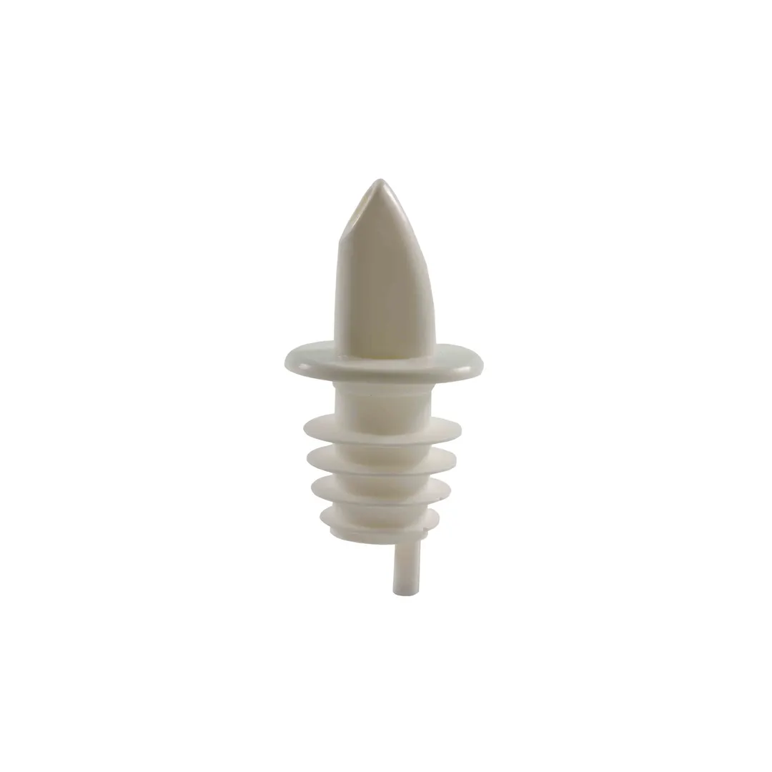 Thunder Group PLPR900WH Liquor Pourer, Free Flow, Without Collar, Fits Standard 750Ml Liquor Bottle, 12 Each - Pack