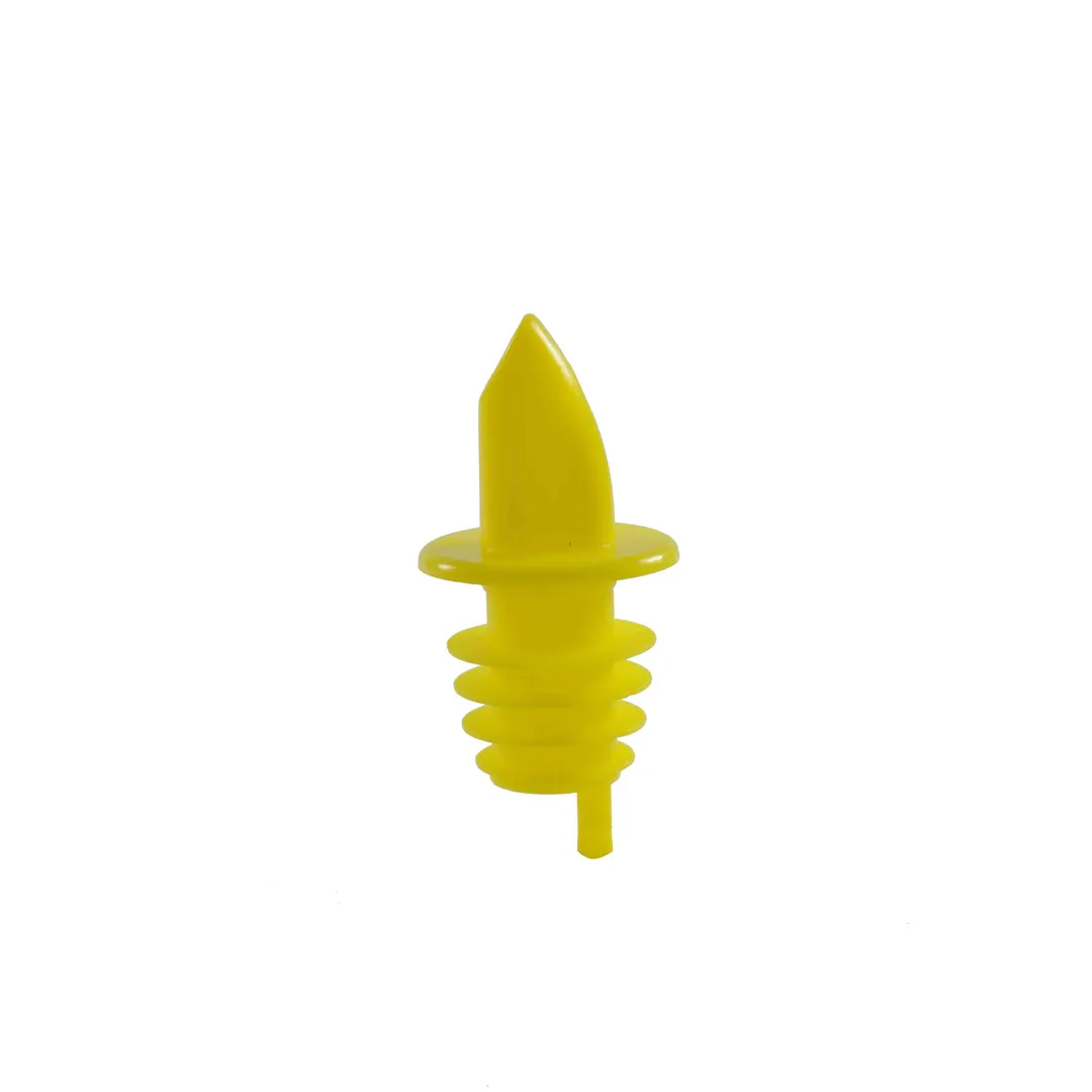 Thunder Group PLPR900YW Liquor Pourer, Free Flow, Without Collar, Fits Standard 750Ml Liquor Bottle, 12 Each - Pack