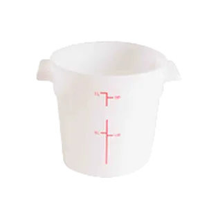 Thunder Group PLRFT301PP Food Storage Container, 1 Quart, Round, Stain Resistant