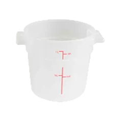 Thunder Group PLRFT301TL Food Storage Container, 1 Quart, Round, Stain & Chemical Resistant