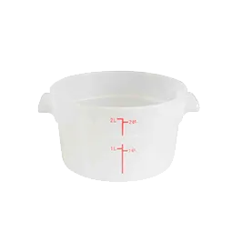 Thunder Group PLRFT302TL Food Storage Container, 2 Quart, Round, Stain & Chemical Resistant