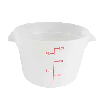 Thunder Group PLRFT312TL Food Storage Container, 12 Quart, Round, Stain & Chemical Resistant