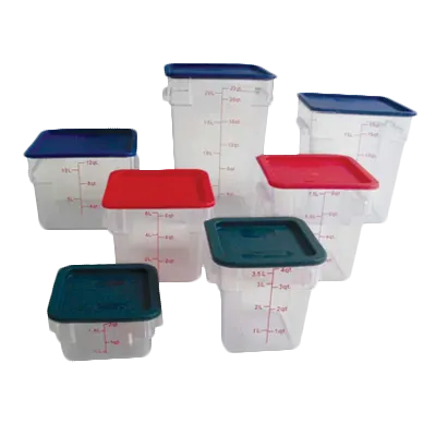 Thunder Group PLSFT018PC Food Storage Container, 18 Quart, Square, Scratch & Break Resistant