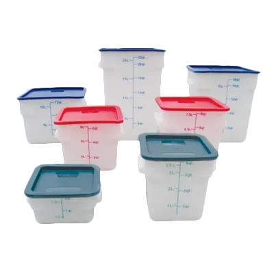 Thunder Group PLSFT018PP Food Storage Container, 18 Quart, Square, Scratch & Break Resistant