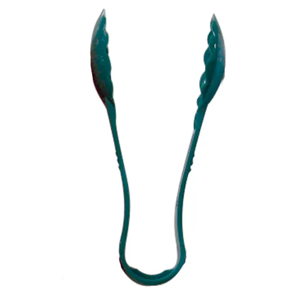 Thunder Group PLSGTG009GR Serving Tongs, 9", Scallop, Dishwasher Safe, Green