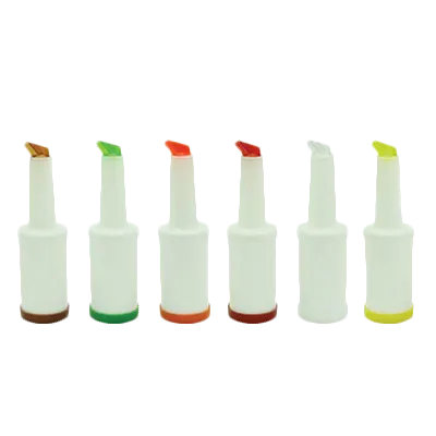 Thunder Group PLSNP01W Storer And Pour, 1 Quart, Color-Coordinated Spout And Cap, Plastic