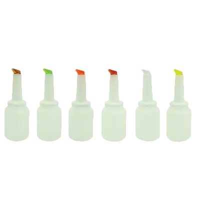 Thunder Group PLSNP02Y Storer And Pour, 2 Quart, Color-Coordinated Spout And Cap, Plastic