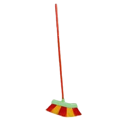 Thunder Group PLSP002 Lobby Broom, Polypropylene Bristles, 4-Color Pattern, Standard Color