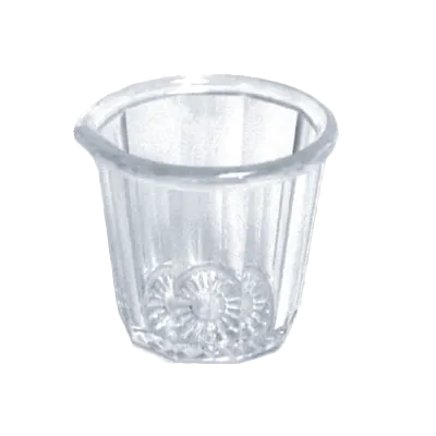 Thunder Group PLSP002D Syrup Cup, 2 Oz. Capacity, Fluted, Plastic - Dozen