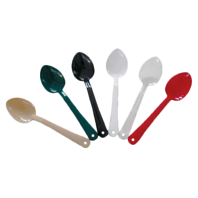 Thunder Group PLSS111BG Beige Serving Spoon, 11", Solid, Dishwasher Safe - Dozen