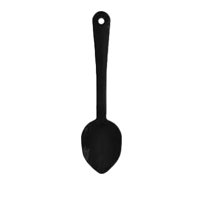 Thunder Group PLSS111BK Black Serving Spoon, 11", Solid, Dishwasher Safe - Dozen