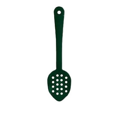 Thunder Group PLSS113GR Green Serving Spoon, 11", Perforated, Dishwasher Safe - Dozen