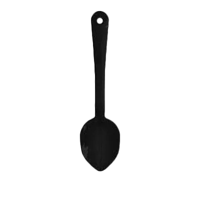 Thunder Group PLSS211BK Black Serving Spoon, 13", Solid, Dishwasher Safe - Dozen