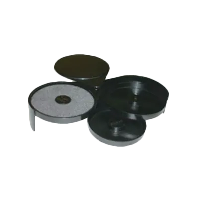 Thunder Group PLSSGR001 Glass Rimmer, 3 Swing Trays, Compact Storage, Abs Plastic