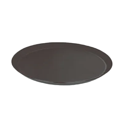 Thunder Group PLST1100BL Round Non‑Slip Serving Tray, 11" Diameter, Black Polypropylene Construction, NSF Certified