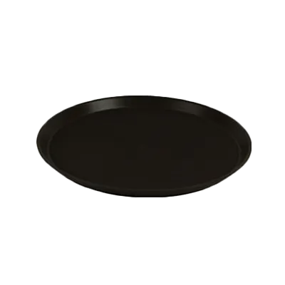 Thunder Group PLST1400BR Round Non‑Slip Serving Tray, 14" Diameter, Brown Polypropylene, NSF‑Certified for Restaurant Use