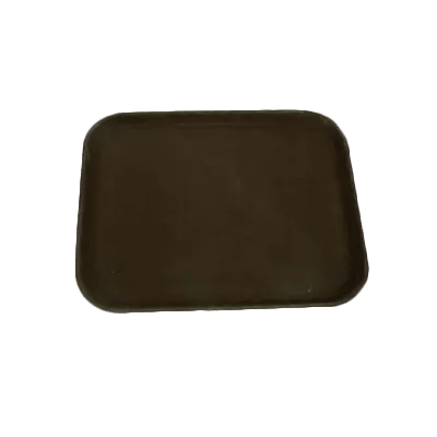 Thunder Group PLST1418BR Rectangular Slip‑Resistant Serving Tray, 14" x 18" Brown Polypropylene, NSF‑Certified
