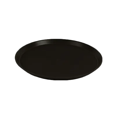 Thunder Group PLST1600BL Round Non‑Slip Serving Tray, 16" Diameter, Black Polypropylene, NSF‑Certified for Restaurant Use