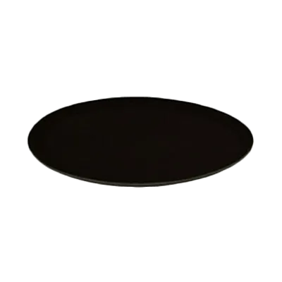 Thunder Group PLST2700BL Non Slip Oval Serving Tray, 22" x 27", Black Polypropylene, NSF, Slip-Resist Design