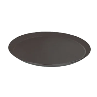 Thunder Group PLST2700BR Oval Non-Slip Serving Tray, 22" x 27", Brown Polypropylene, NSF-Certified, Slip-Resistant