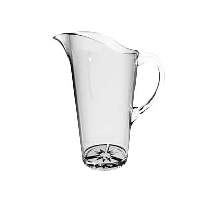 Thunder Group PLTHWP015C Water Pitcher, 1.5 Liter (51 Oz.), 9-1/2"H, Starburst Base