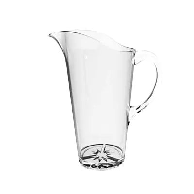 Thunder Group PLTHWP020C Water Pitcher, 2.0 Liter (68 Oz.), 10-1/2"H, Starburst Base